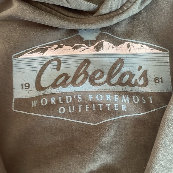 Green Cabela kids hoodie - Picture 2 of 4
